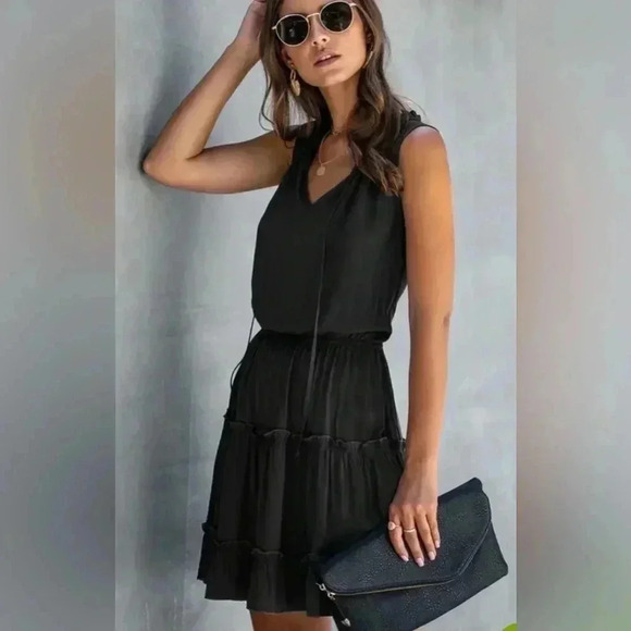 NWT Beach Sissi Sleevless Mini Dress in Green Leopard Print Size Small - Picture 10 of 12